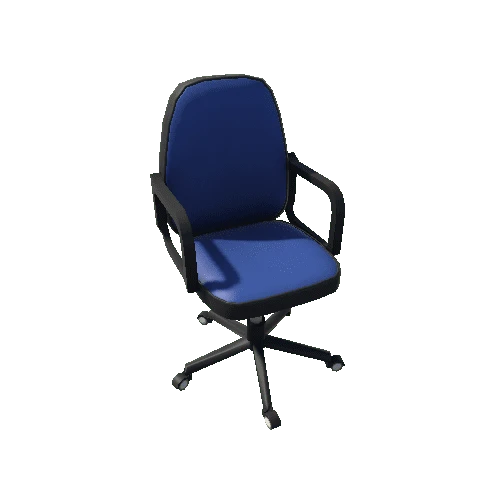 Desk Chair Black Blue